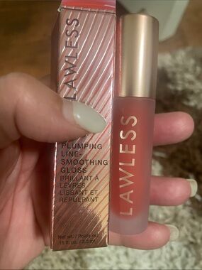 LAWLESS Forget The Filler Lip Plumping Smoothing Gloss - Rose Pink Shimmer